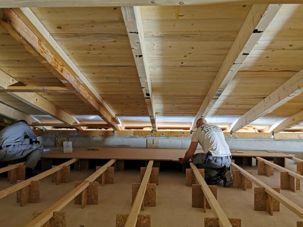 Dachdämmung Geschossdecke begehbar Vorbereitungen